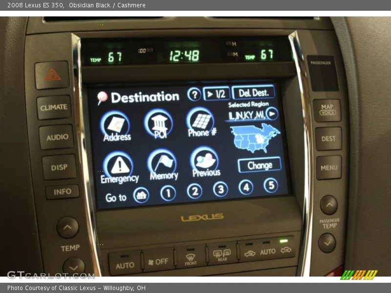 Obsidian Black / Cashmere 2008 Lexus ES 350