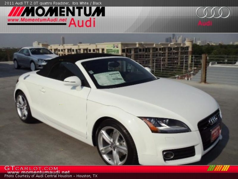 Ibis White / Black 2011 Audi TT 2.0T quattro Roadster