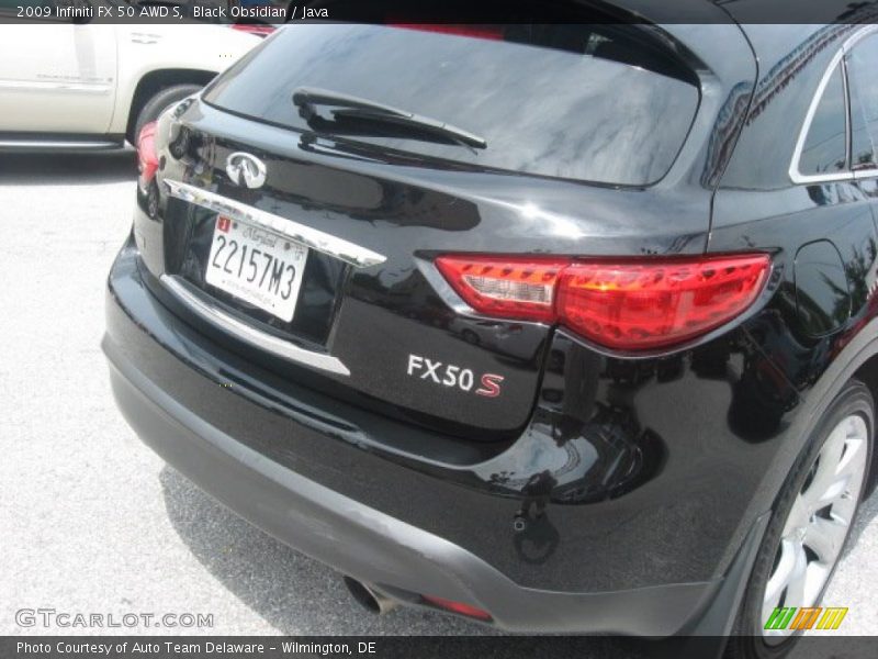 Black Obsidian / Java 2009 Infiniti FX 50 AWD S