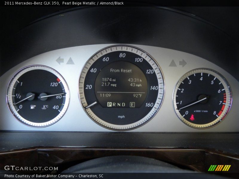 Pearl Beige Metallic / Almond/Black 2011 Mercedes-Benz GLK 350