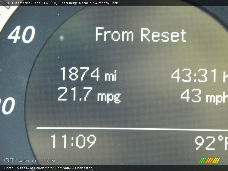 Pearl Beige Metallic / Almond/Black 2011 Mercedes-Benz GLK 350