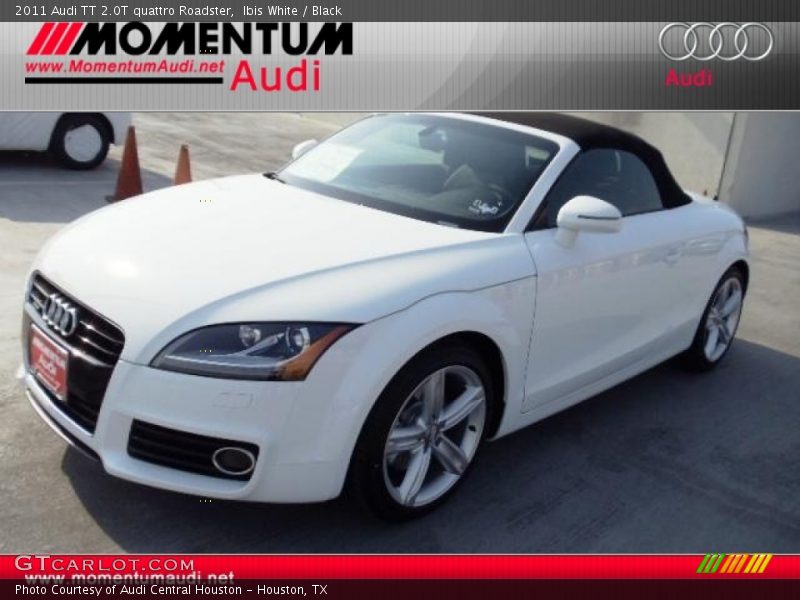 Ibis White / Black 2011 Audi TT 2.0T quattro Roadster