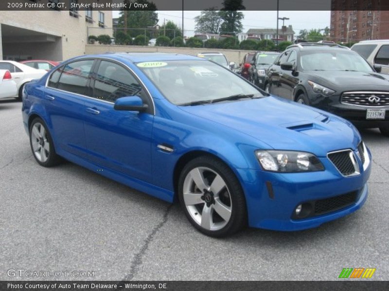 Stryker Blue Metallic / Onyx 2009 Pontiac G8 GT