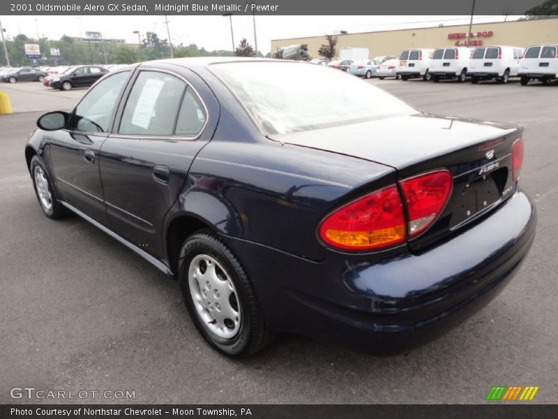 Midnight Blue Metallic / Pewter 2001 Oldsmobile Alero GX Sedan