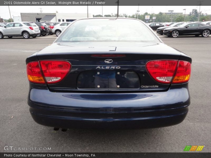 Midnight Blue Metallic / Pewter 2001 Oldsmobile Alero GX Sedan
