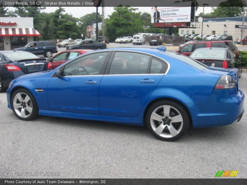 Stryker Blue Metallic / Onyx 2009 Pontiac G8 GT