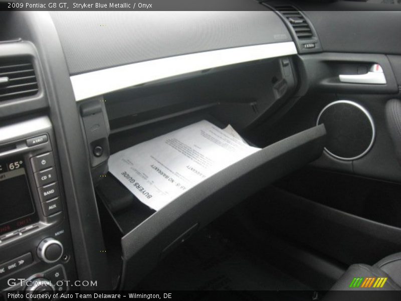 Stryker Blue Metallic / Onyx 2009 Pontiac G8 GT
