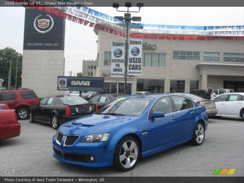 Stryker Blue Metallic / Onyx 2009 Pontiac G8 GT