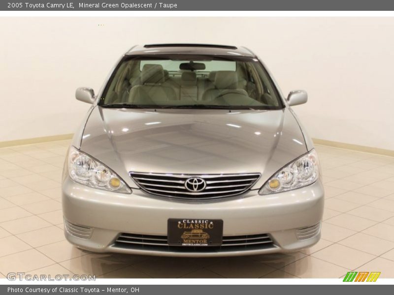 Mineral Green Opalescent / Taupe 2005 Toyota Camry LE