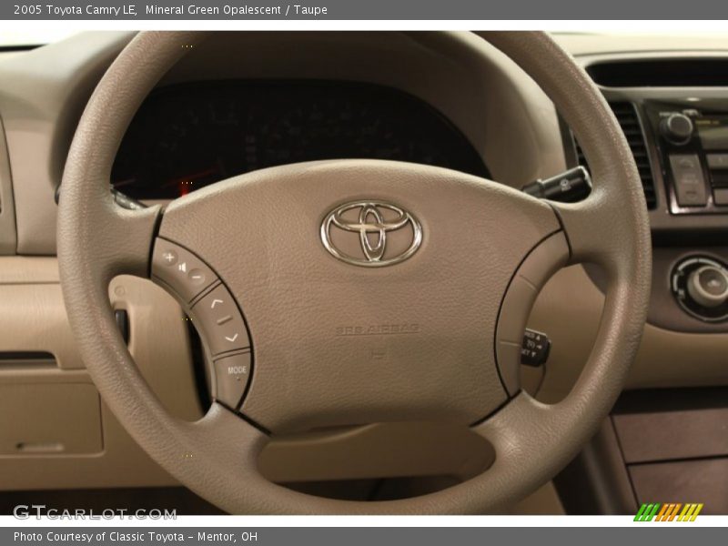 Mineral Green Opalescent / Taupe 2005 Toyota Camry LE