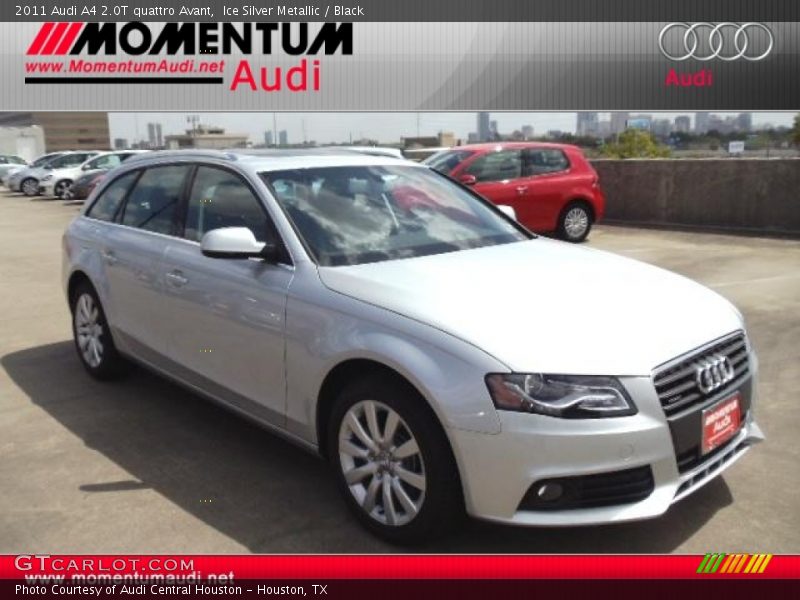 Ice Silver Metallic / Black 2011 Audi A4 2.0T quattro Avant