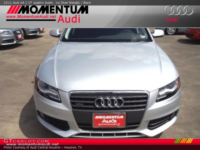 Ice Silver Metallic / Black 2011 Audi A4 2.0T quattro Avant