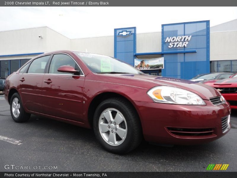 Red Jewel Tintcoat / Ebony Black 2008 Chevrolet Impala LT