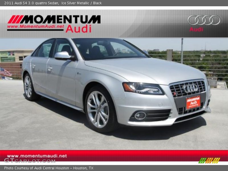Ice Silver Metallic / Black 2011 Audi S4 3.0 quattro Sedan