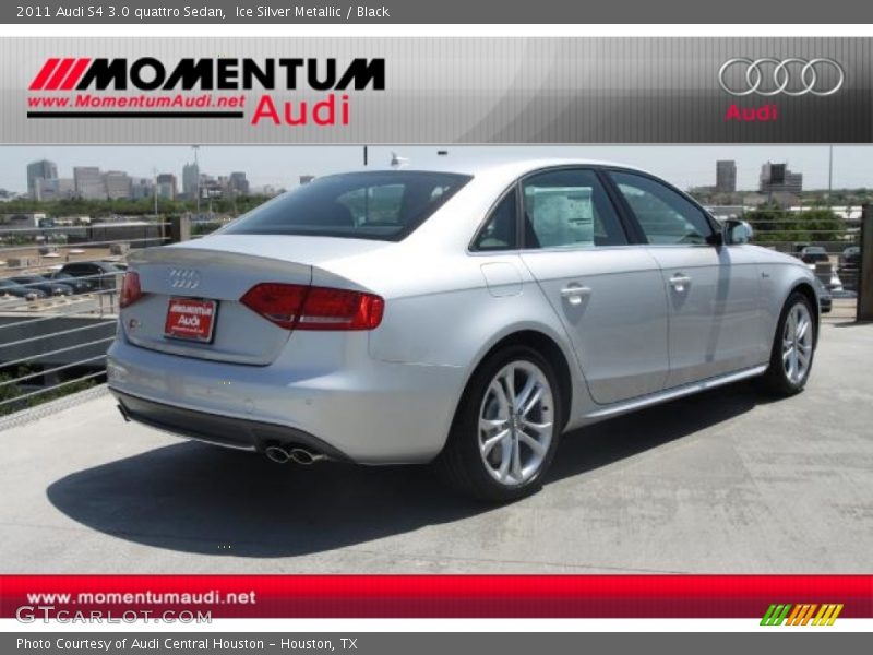 Ice Silver Metallic / Black 2011 Audi S4 3.0 quattro Sedan