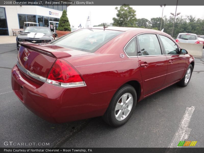 Red Jewel Tintcoat / Ebony Black 2008 Chevrolet Impala LT