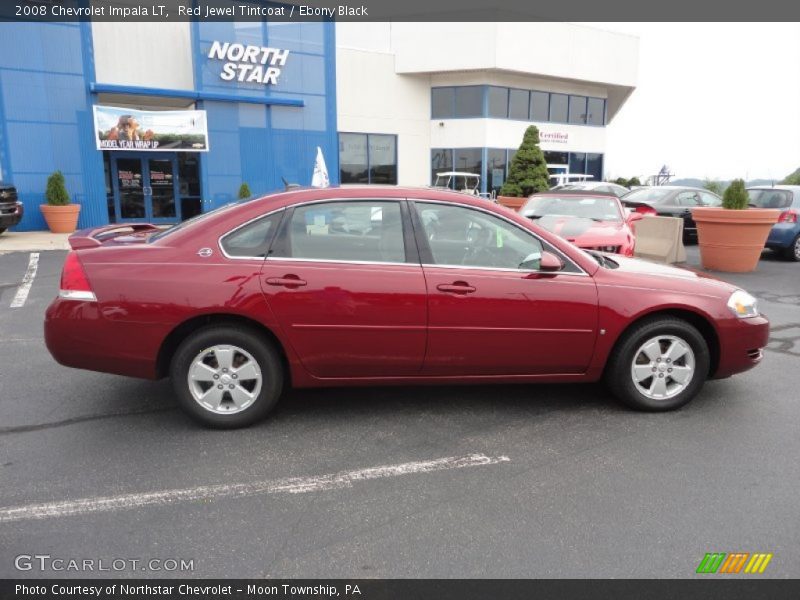 Red Jewel Tintcoat / Ebony Black 2008 Chevrolet Impala LT