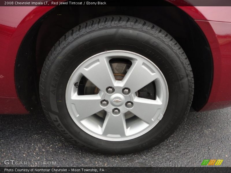 Red Jewel Tintcoat / Ebony Black 2008 Chevrolet Impala LT