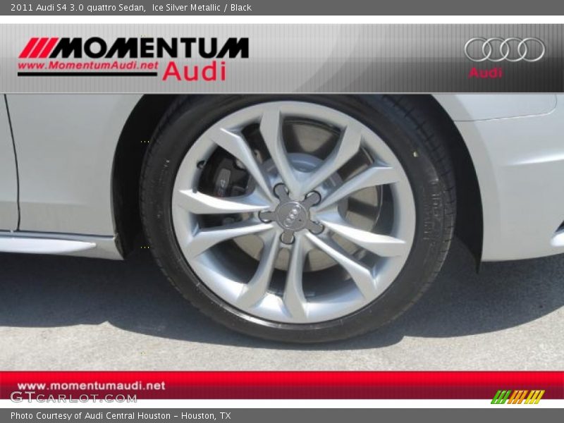 Ice Silver Metallic / Black 2011 Audi S4 3.0 quattro Sedan