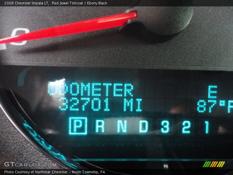 Red Jewel Tintcoat / Ebony Black 2008 Chevrolet Impala LT