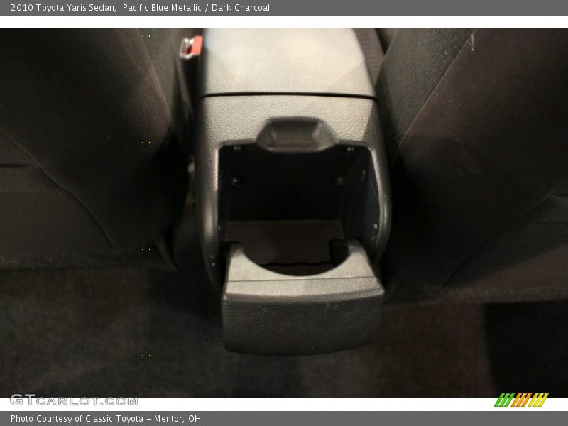 Pacific Blue Metallic / Dark Charcoal 2010 Toyota Yaris Sedan