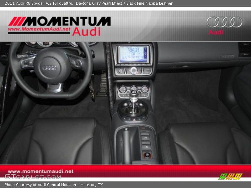Daytona Grey Pearl Effect / Black Fine Nappa Leather 2011 Audi R8 Spyder 4.2 FSI quattro
