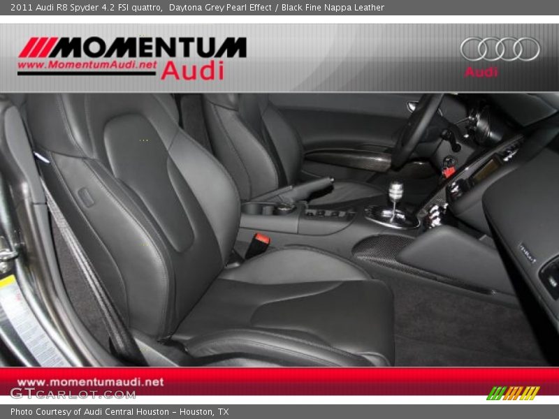 Daytona Grey Pearl Effect / Black Fine Nappa Leather 2011 Audi R8 Spyder 4.2 FSI quattro
