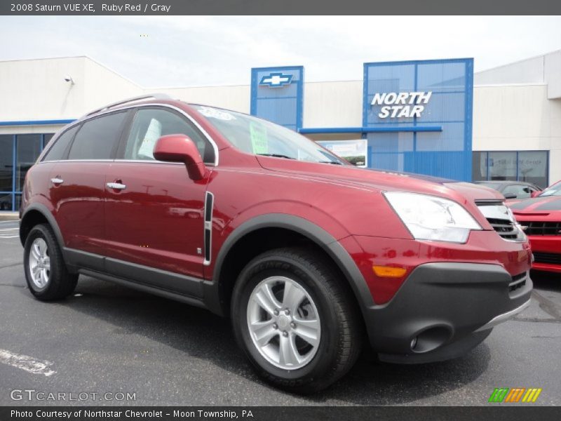 Ruby Red / Gray 2008 Saturn VUE XE