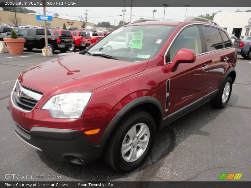 Ruby Red / Gray 2008 Saturn VUE XE