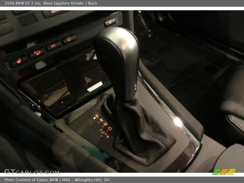 Black Sapphire Metallic / Black 2008 BMW X3 3.0si