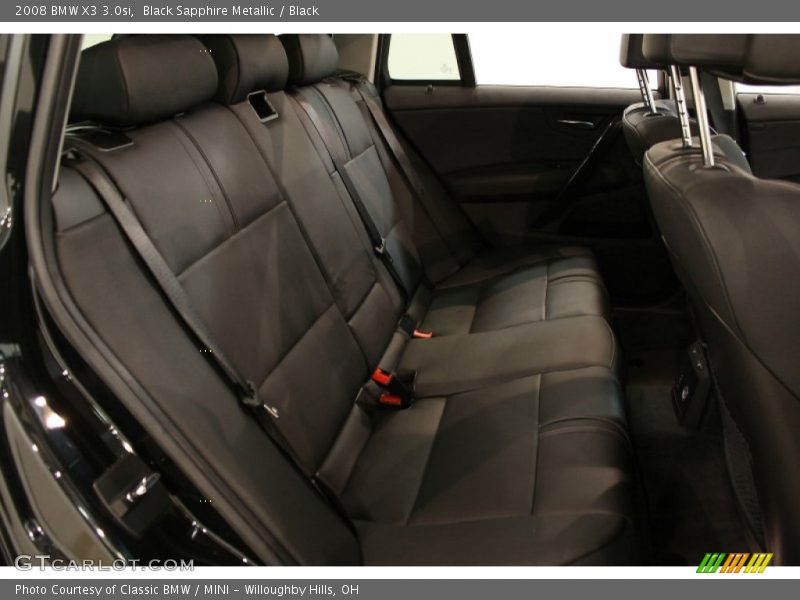 Black Sapphire Metallic / Black 2008 BMW X3 3.0si