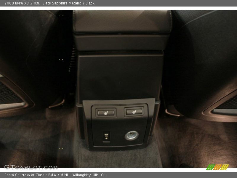 Black Sapphire Metallic / Black 2008 BMW X3 3.0si