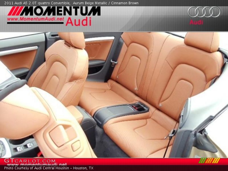 Aurum Beige Metallic / Cinnamon Brown 2011 Audi A5 2.0T quattro Convertible