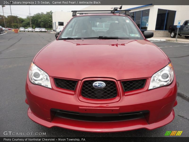 Garnet Red Pearl / Anthracite Black 2007 Subaru Impreza 2.5i Sedan