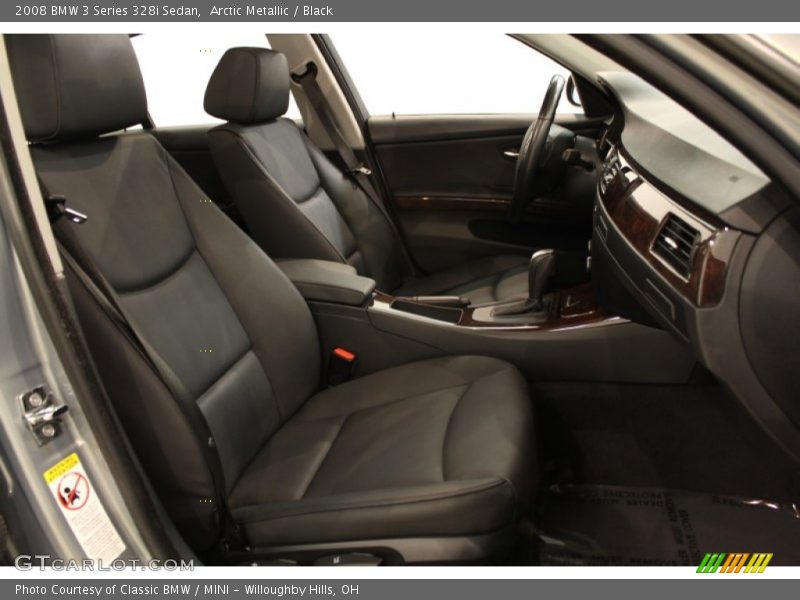 Arctic Metallic / Black 2008 BMW 3 Series 328i Sedan