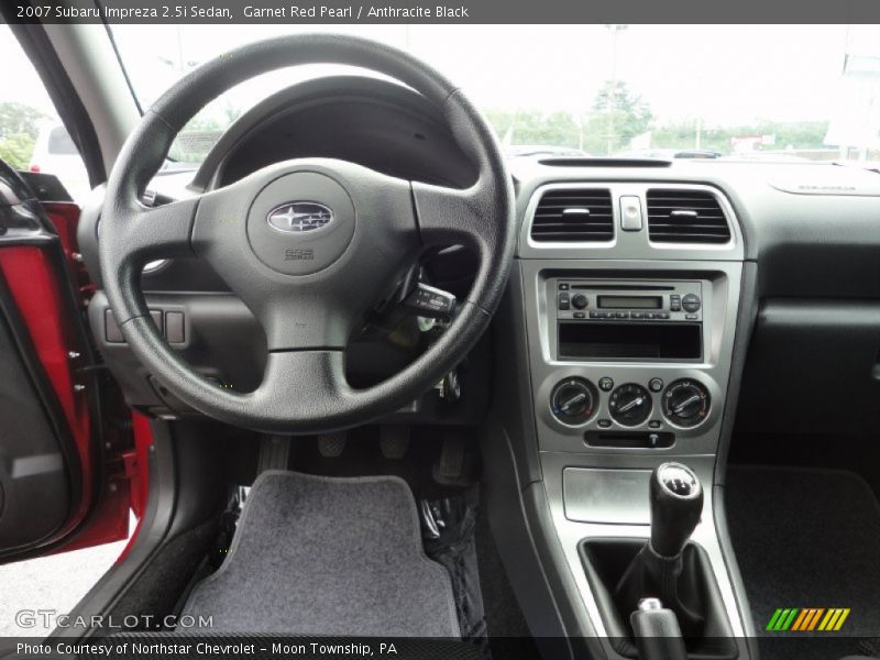 Garnet Red Pearl / Anthracite Black 2007 Subaru Impreza 2.5i Sedan