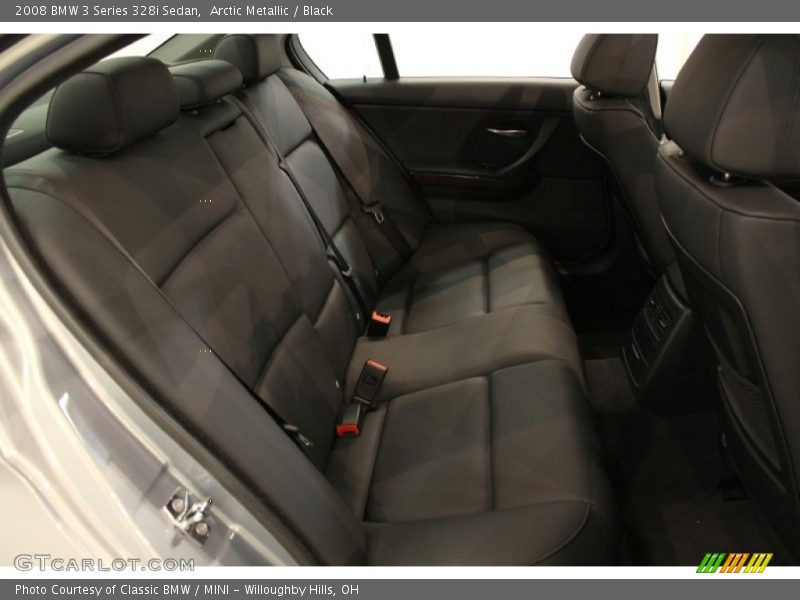 Arctic Metallic / Black 2008 BMW 3 Series 328i Sedan