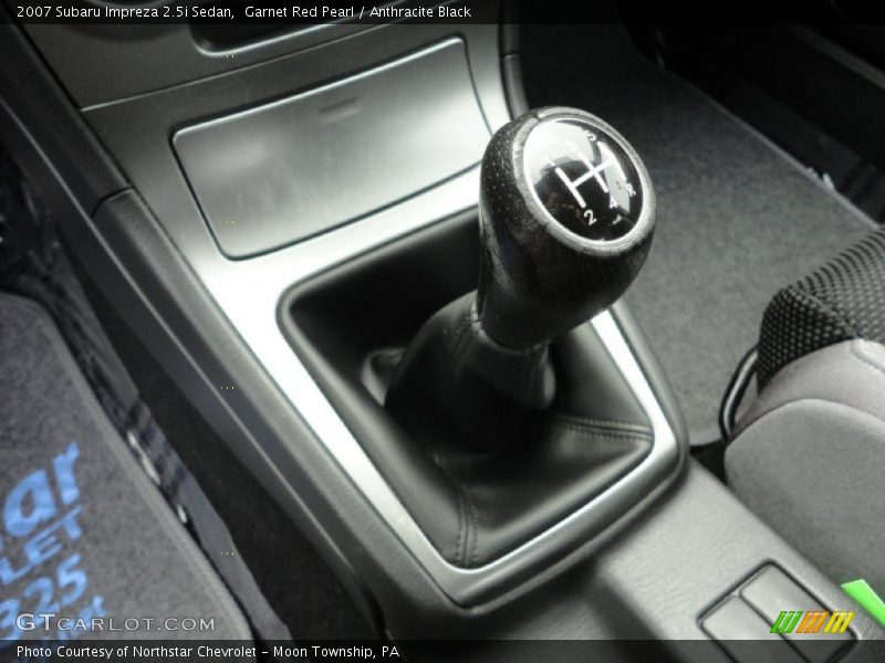 Garnet Red Pearl / Anthracite Black 2007 Subaru Impreza 2.5i Sedan