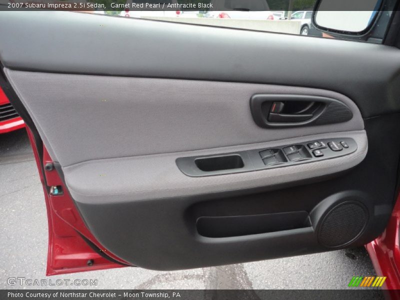 Garnet Red Pearl / Anthracite Black 2007 Subaru Impreza 2.5i Sedan