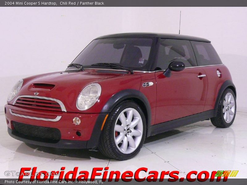 Chili Red / Panther Black 2004 Mini Cooper S Hardtop