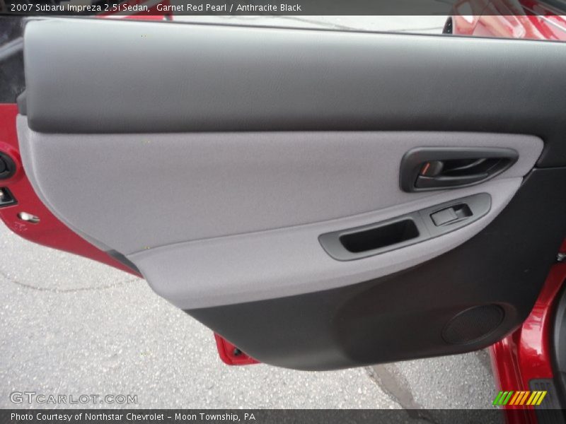 Garnet Red Pearl / Anthracite Black 2007 Subaru Impreza 2.5i Sedan
