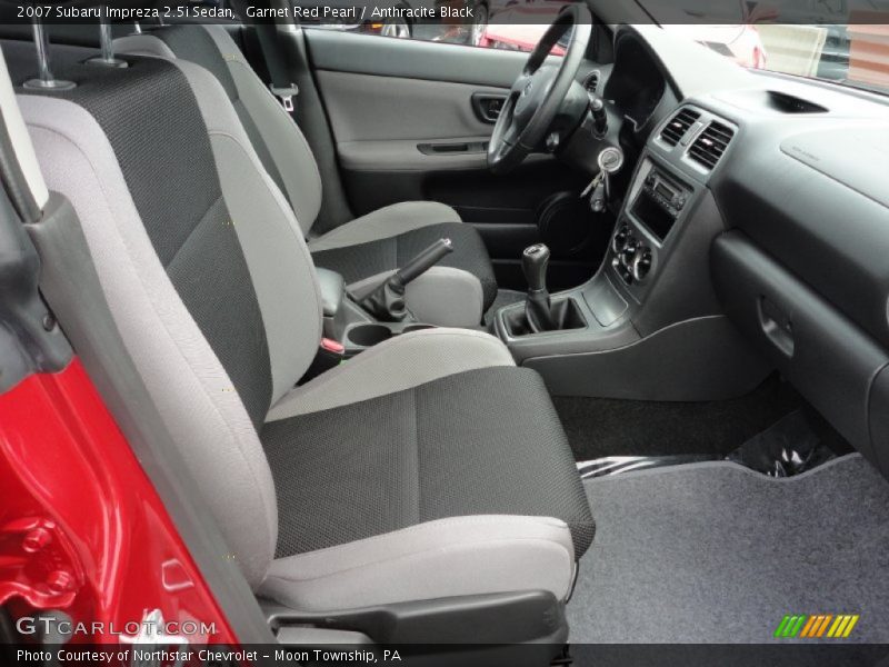 Garnet Red Pearl / Anthracite Black 2007 Subaru Impreza 2.5i Sedan