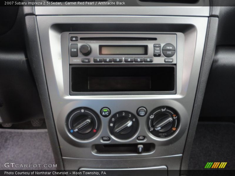 Garnet Red Pearl / Anthracite Black 2007 Subaru Impreza 2.5i Sedan