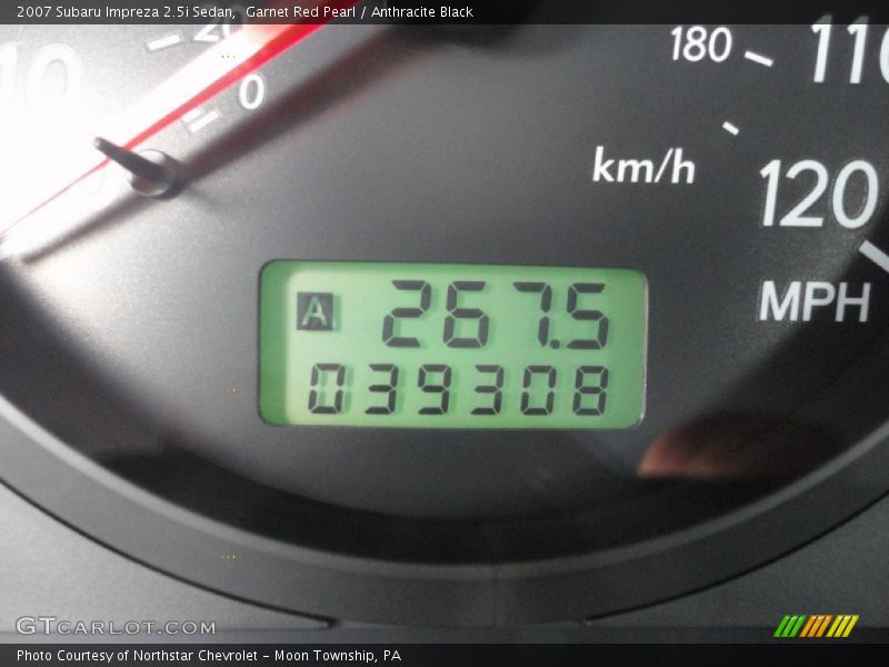 Garnet Red Pearl / Anthracite Black 2007 Subaru Impreza 2.5i Sedan