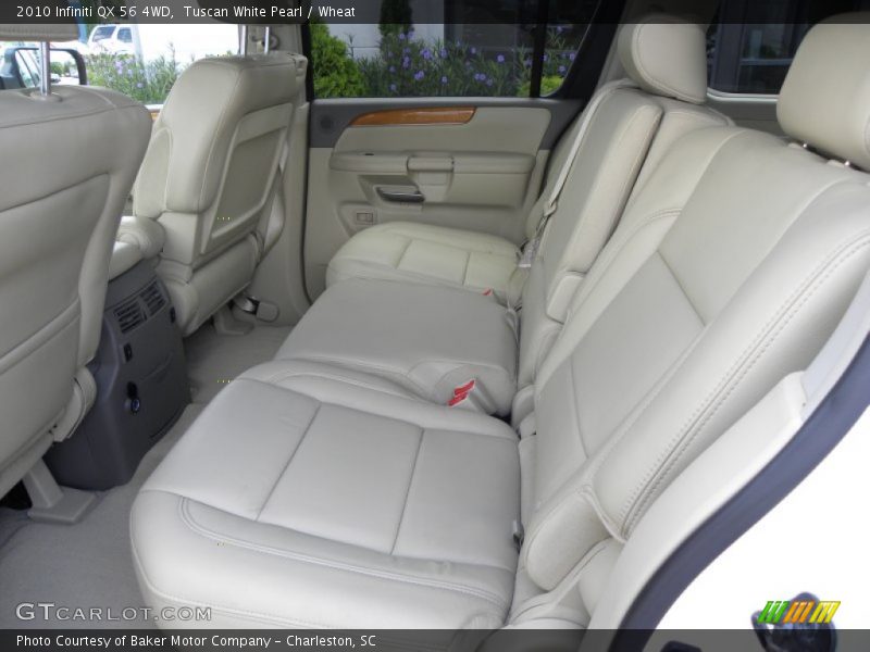 Tuscan White Pearl / Wheat 2010 Infiniti QX 56 4WD