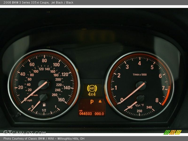 Jet Black / Black 2008 BMW 3 Series 335xi Coupe