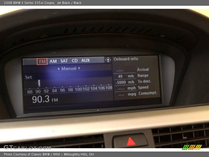 Jet Black / Black 2008 BMW 3 Series 335xi Coupe