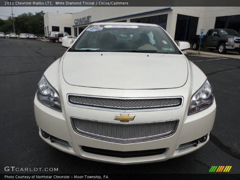 White Diamond Tricoat / Cocoa/Cashmere 2011 Chevrolet Malibu LTZ