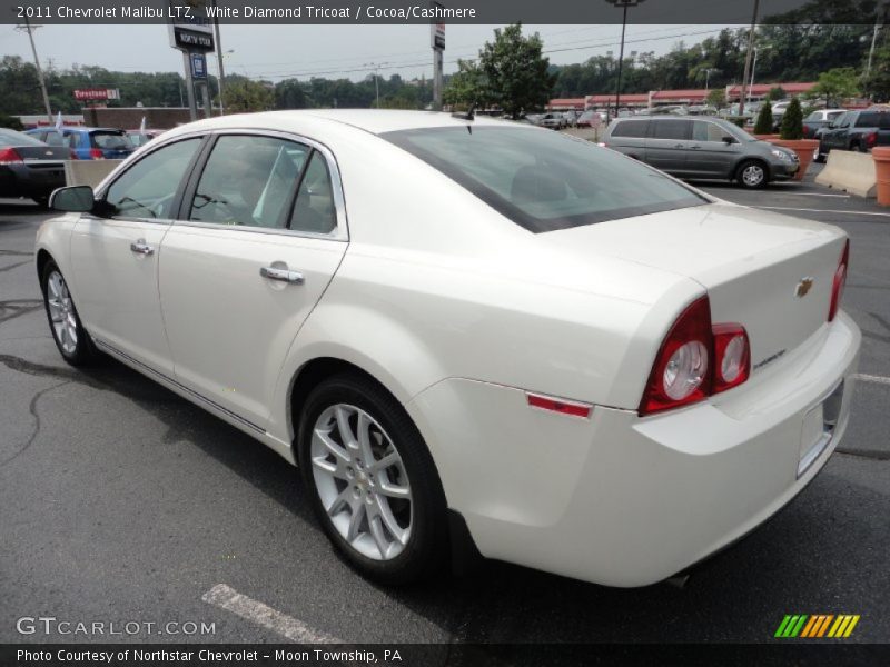 White Diamond Tricoat / Cocoa/Cashmere 2011 Chevrolet Malibu LTZ