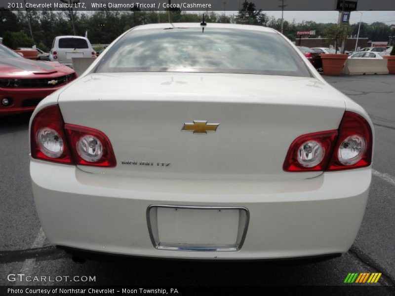 White Diamond Tricoat / Cocoa/Cashmere 2011 Chevrolet Malibu LTZ